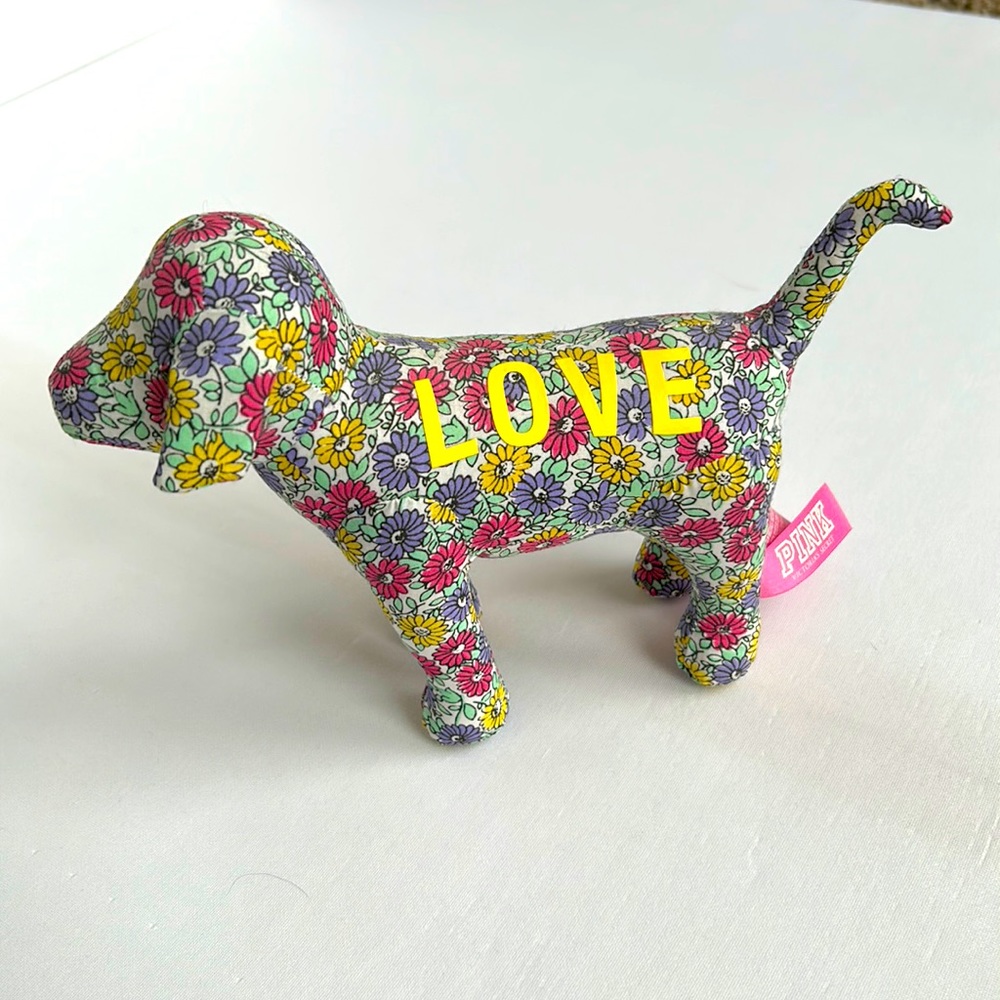 Victoria’s Secret PINK Dog with Flowers and LOVE